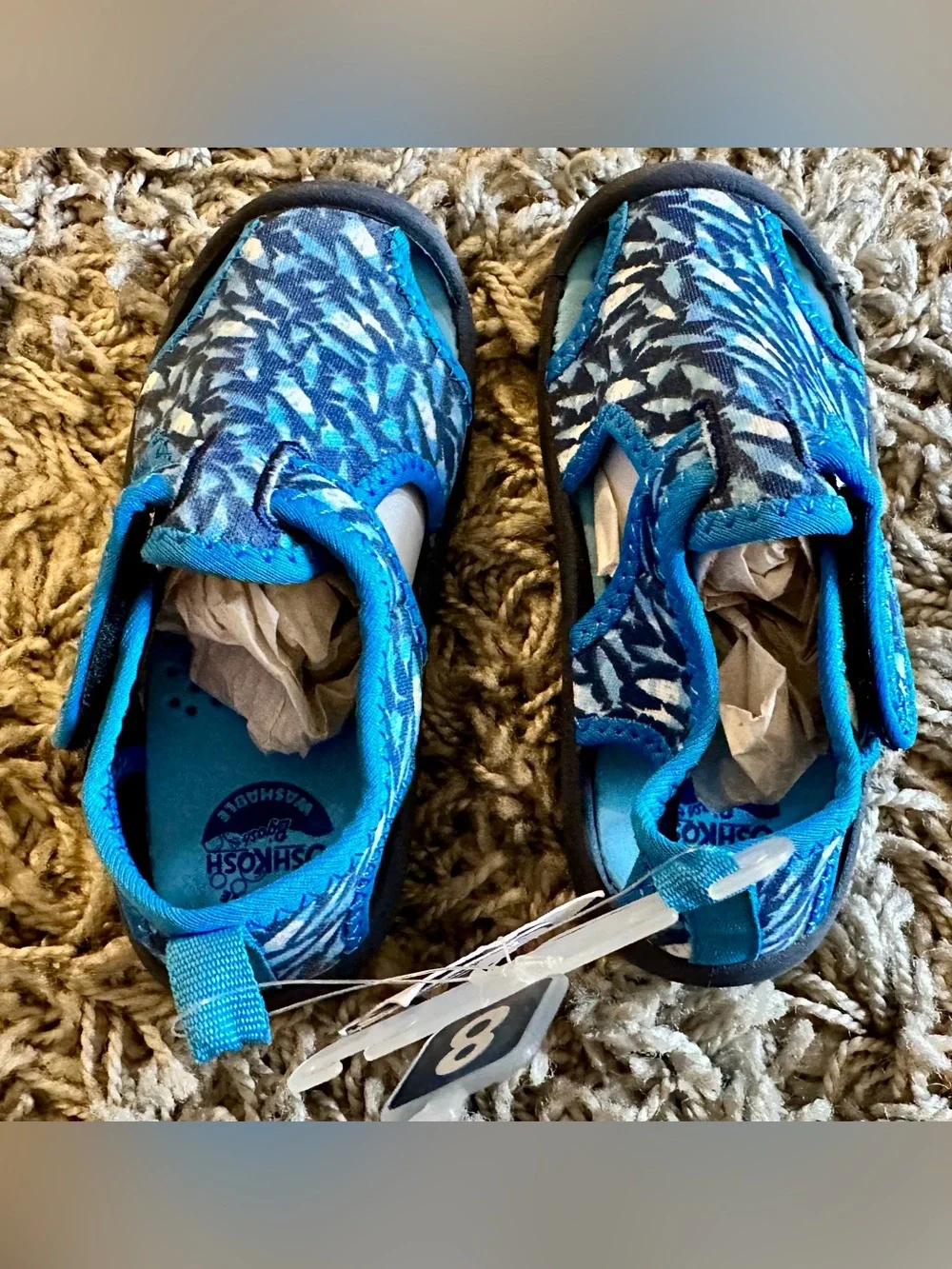 OshKosh B'gosh Blue Patterned Kids Water Sandals